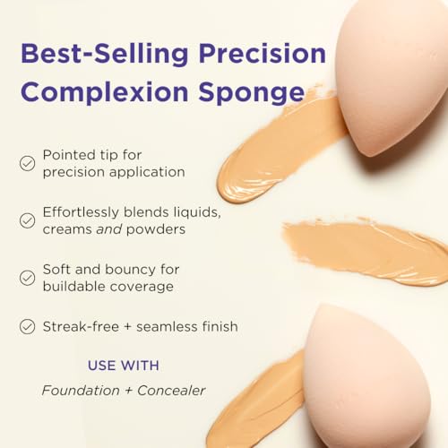 HALEYS Re-mix Complexion Sponge – Latex-Free Beauty Blender Makeup Sponge for Foundation, Concealer & Powder, Vegan, Cruelty-Free Makeup Tool for Seamless, Streak-Free Blending - Image 2