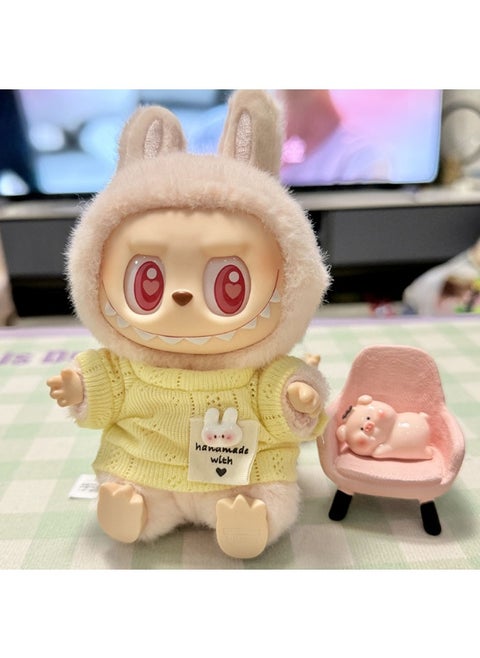 Labubu Series 2 Blind Box Clothing and PVC Face Pendant - Labubu Sit Party Collection
