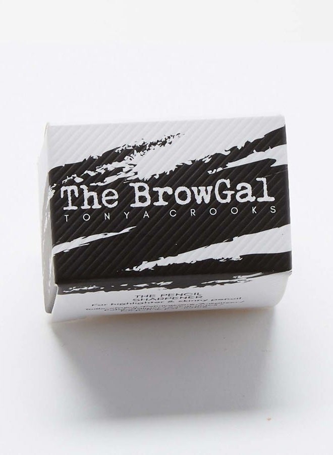 The BrowGal – Eye Make-Up Pencil Sharpener with Plastic Pick - Dual Hole Design, Easy Clean, Travel-Friendly, Compact - Beauty Sharpener for Eyeliner, Lip Liner and Brow Pencils - "1.5 inches, Black - Image 2