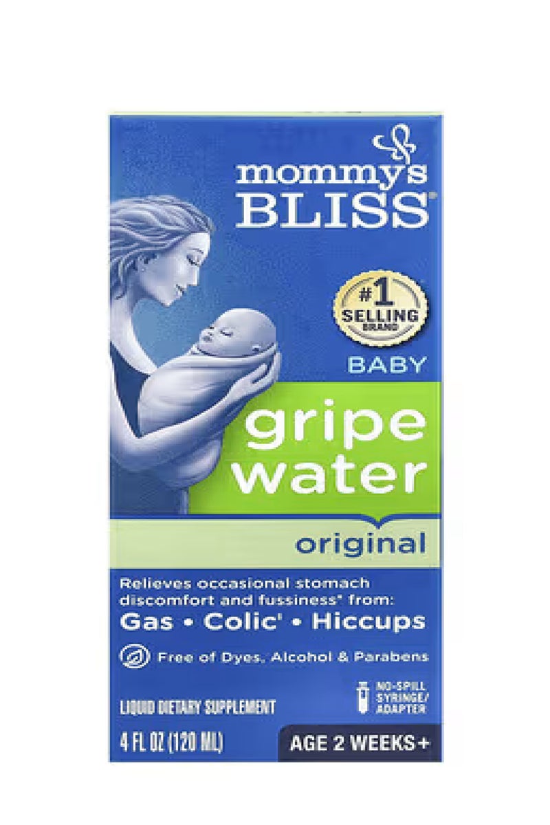 ماما بليس ماء غريب الأصلي، للأطفال من عمر أسبوعين فما فوق، 4 أونصة سائلة (120 مل)