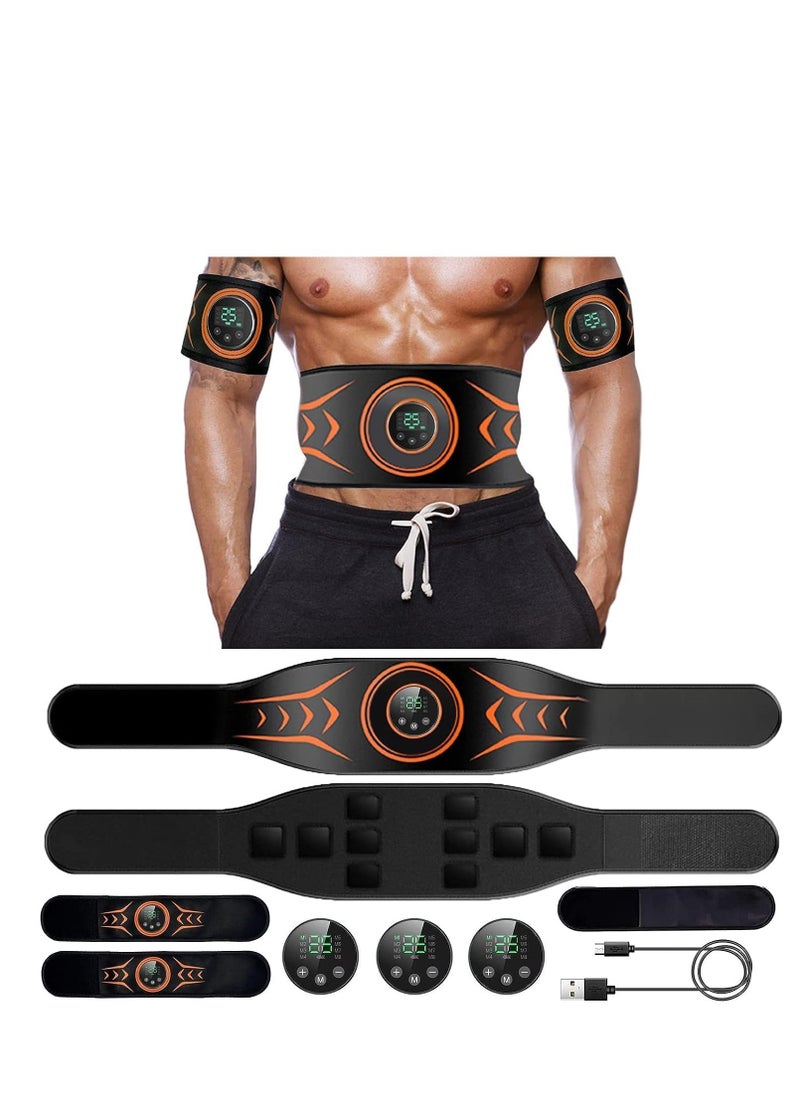 DMG TECH ABS Muscle Stimulator, EMS Muscle Stimulator, Abdominal Toning Belt Workout Equipment, ABS Trainer Belt for Abdominal Arm Leg for Men and Women  - Image 1