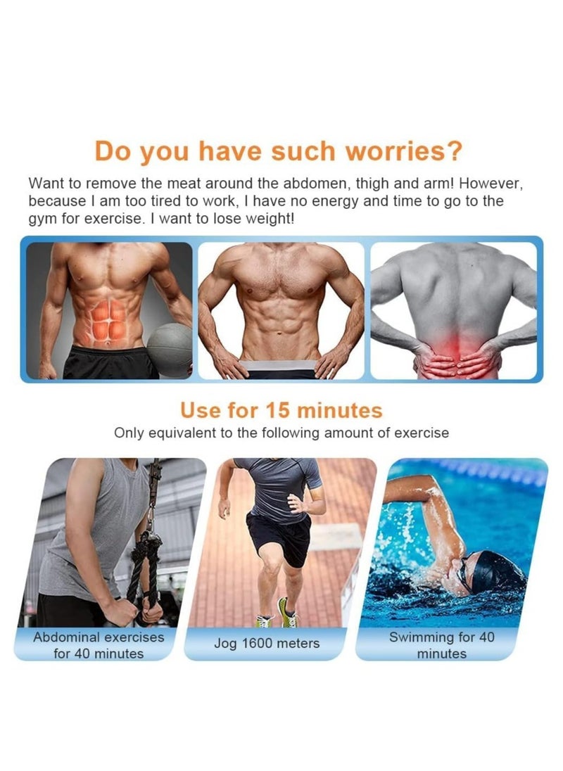 DMG TECH ABS Muscle Stimulator, EMS Muscle Stimulator, Abdominal Toning Belt Workout Equipment, ABS Trainer Belt for Abdominal Arm Leg for Men and Women  - Image 3