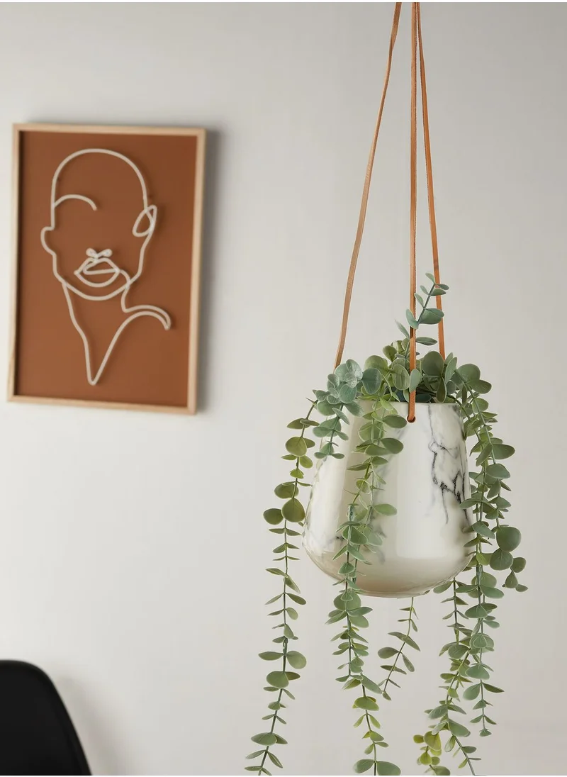 present time Marble Printed Medium Skittle Hanging Pot