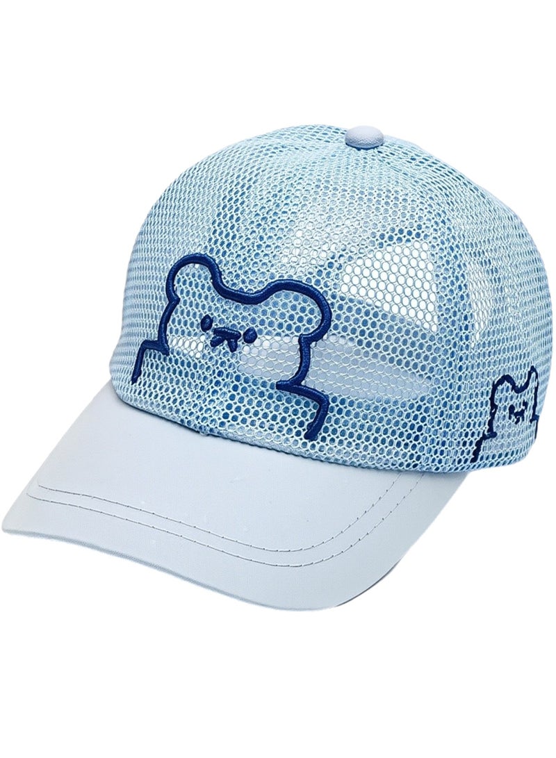 Generic ToddlerBear Sun Hat for Boys & Girls (1-5 Years, 47-52CM) Lightweight, Breathable Mesh, Adjustable Summer Baby Cap for Outdoor Protection 