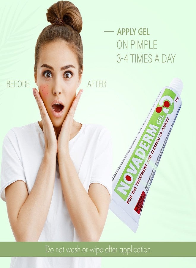 DR. SCHAVIT DAN Pharm NovaDerm Gel for The Treatment and clearing of pimples. Acne Remedy for Removing Pimple and Cystic Acne 0.8oz - Image 3