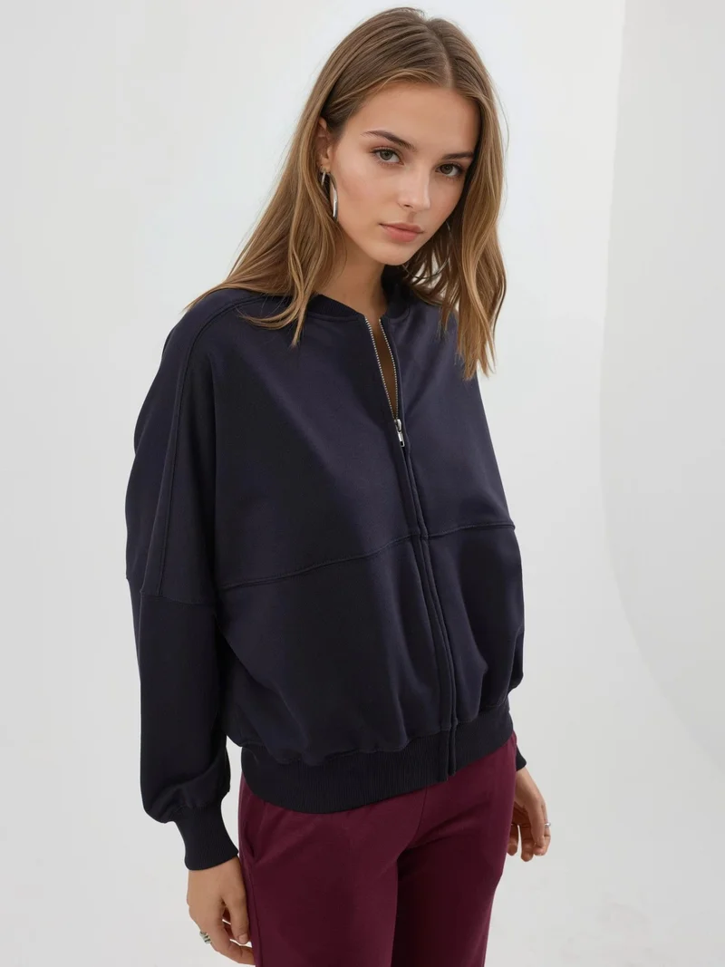 Busem BUSEM Relaxed Fit Full-Zip Sweatshirt