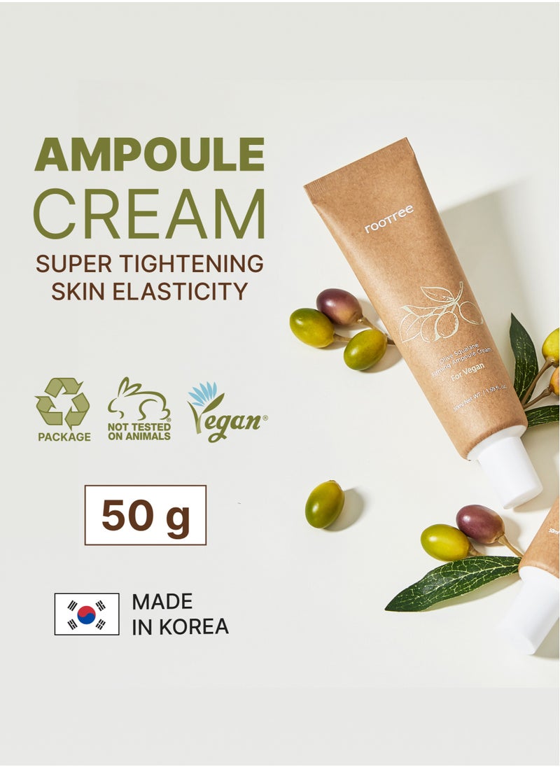 rootree - Olive Squalane Firming Ampoule Cream - Korean Skincare, Anti Wrinkle and Anti Aging, Rich Nutrition and Hydration, Vegan & Cruelty Free - Image 1