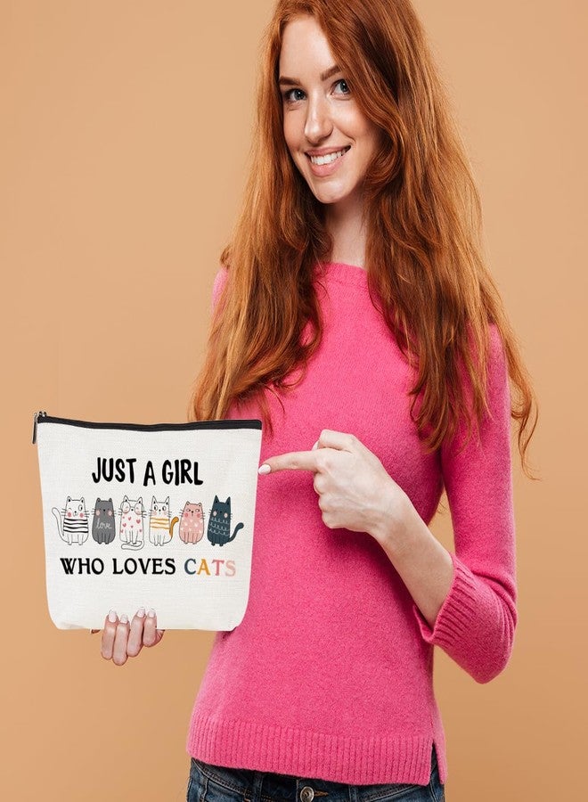 CQM Cat Gifts Funny Cat Makeup Bag Cat Themed Gifts Cat Lover Gifts for Women Cat Mom Gifts Cat Stuff Cosmetic Bag Toiletry Bag Zipper Pouch for Girls Female Sister Daughter Birthday Friendship - Image 2