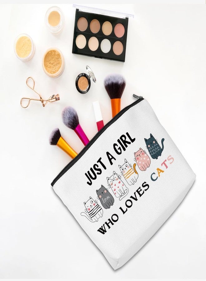 CQM Cat Gifts Funny Cat Makeup Bag Cat Themed Gifts Cat Lover Gifts for Women Cat Mom Gifts Cat Stuff Cosmetic Bag Toiletry Bag Zipper Pouch for Girls Female Sister Daughter Birthday Friendship - Image 3