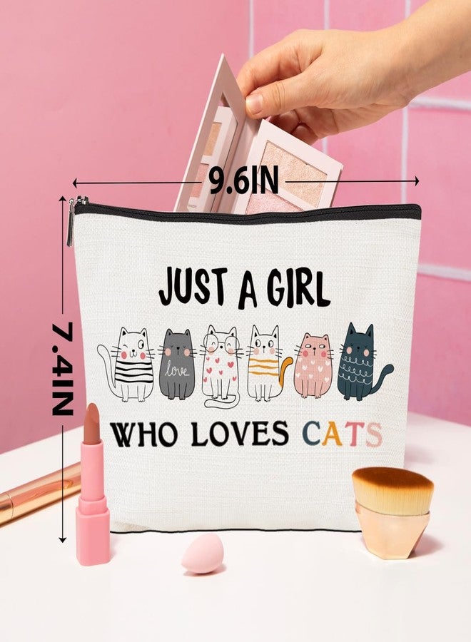 CQM Cat Gifts Funny Cat Makeup Bag Cat Themed Gifts Cat Lover Gifts for Women Cat Mom Gifts Cat Stuff Cosmetic Bag Toiletry Bag Zipper Pouch for Girls Female Sister Daughter Birthday Friendship - Image 4