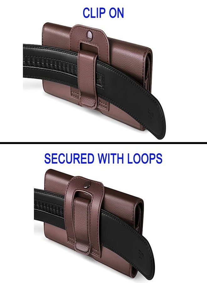 nuoku Holster for Galaxy S23, S22, S21, S20, S10, S9, A10e, A01, Note 10, Cell Phone Belt Clip Holster Pouch Carrying Holder Cover (Fits Samsung Phone with Otterbox Commuter Case)… - Image 4