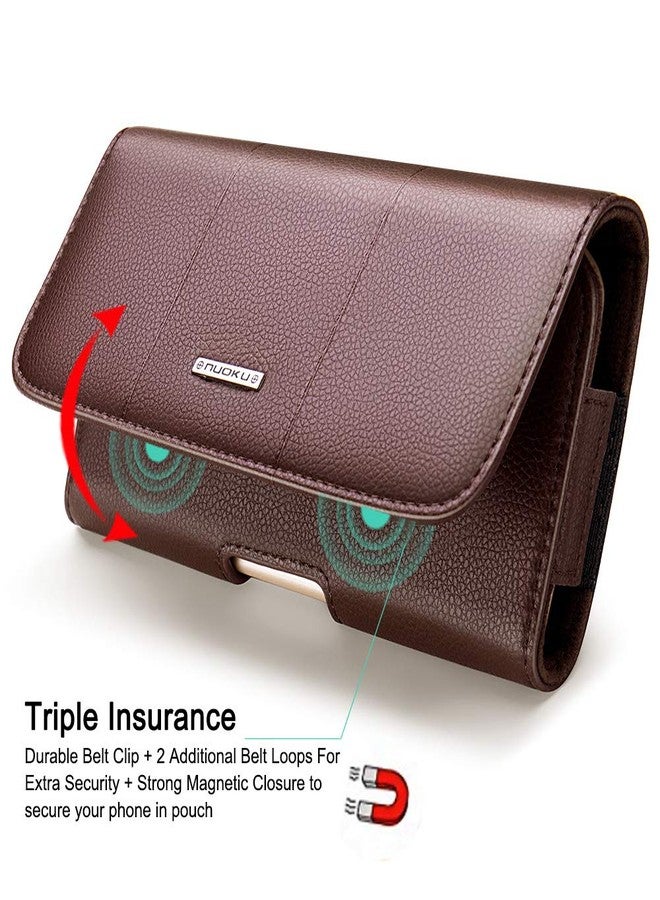 nuoku Holster for Galaxy S23, S22, S21, S20, S10, S9, A10e, A01, Note 10, Cell Phone Belt Clip Holster Pouch Carrying Holder Cover (Fits Samsung Phone with Otterbox Commuter Case)… - Image 3