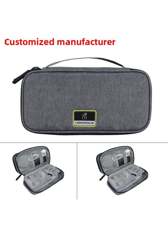 Customized 3.5 Inch Mobile Hard Disk Storage Bag Multi-function Headset Data Cable Storage Box Mobile Power Box 