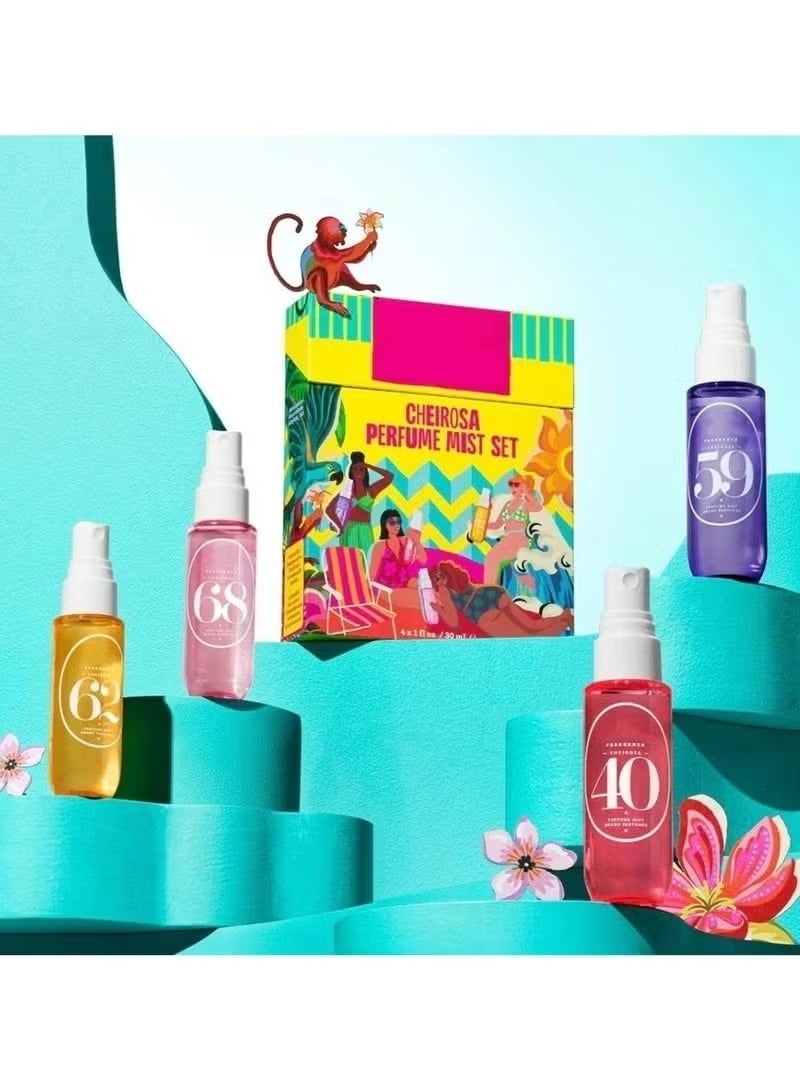 sol de jainero Sol de Janeiro Perfume Mist Set – Brazilian Fragrance Collection ’40 ’59 ’62 ’68, 4 x 30ml Travel Size Body Spray Gift Set - Image 3