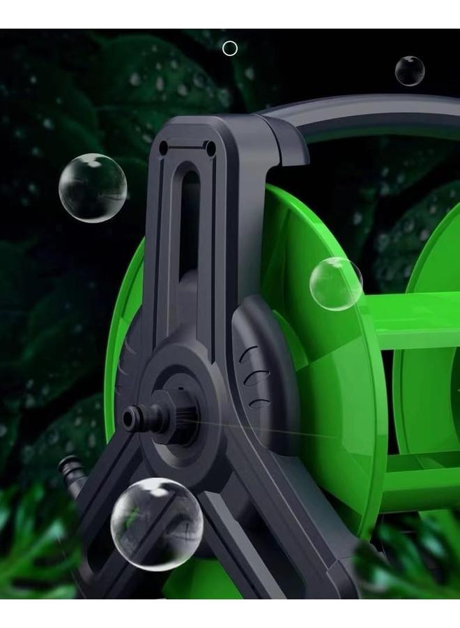 SKY-TOUCH Multifunction Hose Reel Rust Resistant Frame Includes Wall Bracket 22.5M Hose Diameter 2.5M Water Inlet Pipe Universal Faucet Connector Green - Image 3