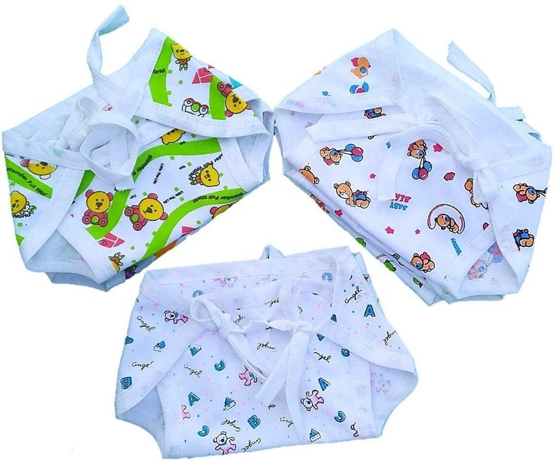 Sunuo Washable Reusable Multicolor Hosiery Cotton Nappies, Langot for Newborn Baby (0-6 Months), Pack of 10, Soft, Breathable, Eco-Friendly - Image 1