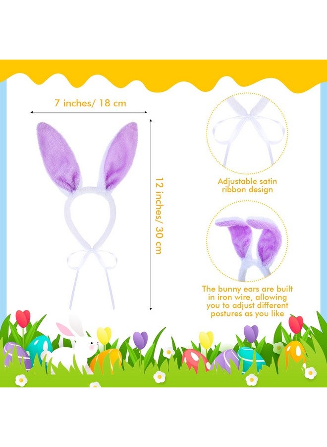 JaGely 8 Pcs Easter Dog Costume Include 4 Pcs Dog Bunny Ears 4 Pcs Cute Bandana for Easter Hunt Party Supplies Medium Large Cats Puppy Party Accessory - Image 2