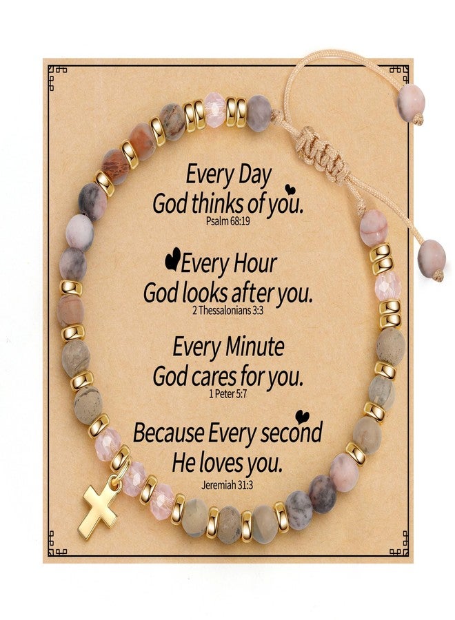 Sistble Easter Basket Stuffers for Teens, Christian Gifts for Women Cross Charm Bracelet Birthday Gifts for Women Religious Bracelets Bible Verse Faith Jesus Confirmation Baptism Gift for Girl Jewelry - Image 1