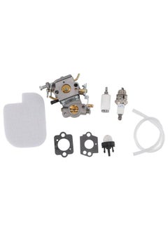 Thoraya Chain Saw Carburetor Carb Replacement with Spark Plug Oil Filter for 358351710 358351700 358350990 358351900  - Image 1