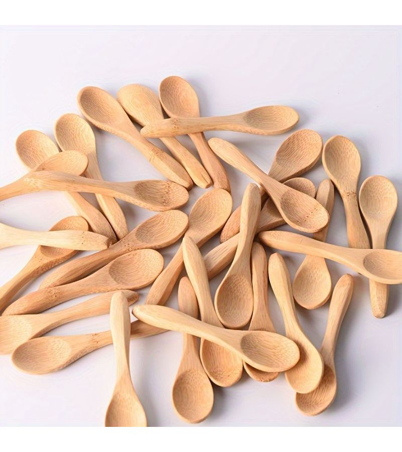 15 Pcs Mini Wooden Spoons For Dessert Coffee Ice Cream Seasoning - Image 4