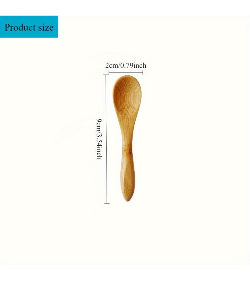 15 Pcs Mini Wooden Spoons For Dessert Coffee Ice Cream Seasoning - Image 3