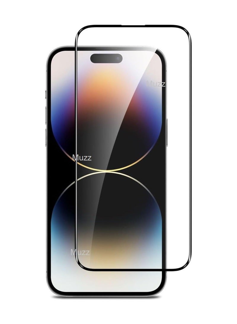 Raxoom Iphone 15 Pro Screen Protector Tempered Glass,3D Curved Edge High Definition Anti Scratch 9H Hardness Bubble-Free Case Friendly Full Glue Screen Protector for Iphone 15 Pro 5G 2023 (5D Glass Black) - Image 3