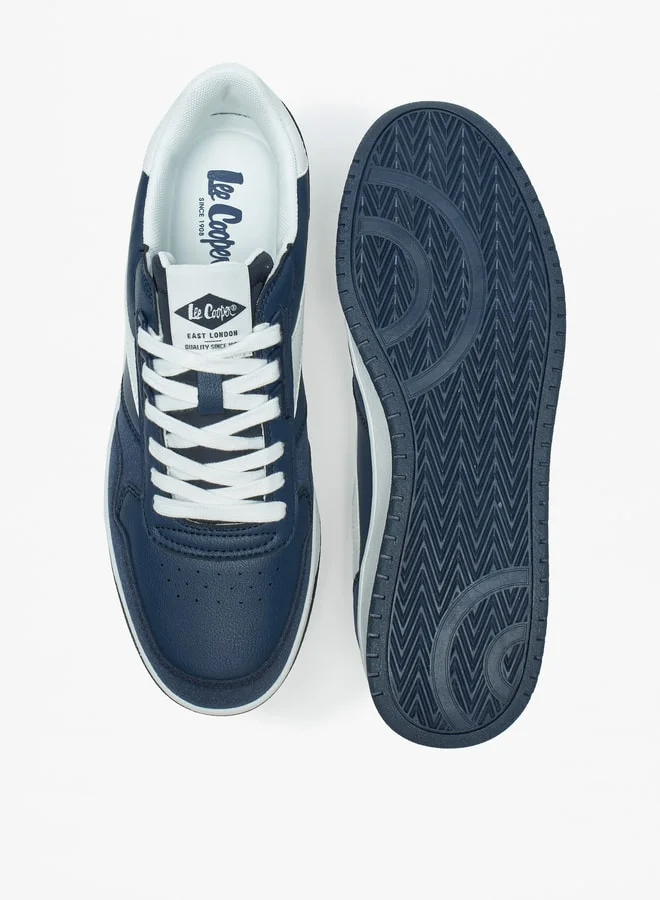 لي كوبر Men's Textured Lace-Up Sneakers