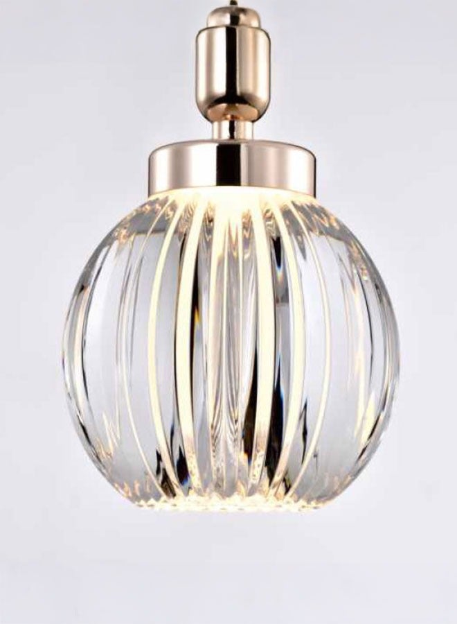 ٍSiera Light Shiny gold pendant light size single warm light 7 watt P0853  - Image 2