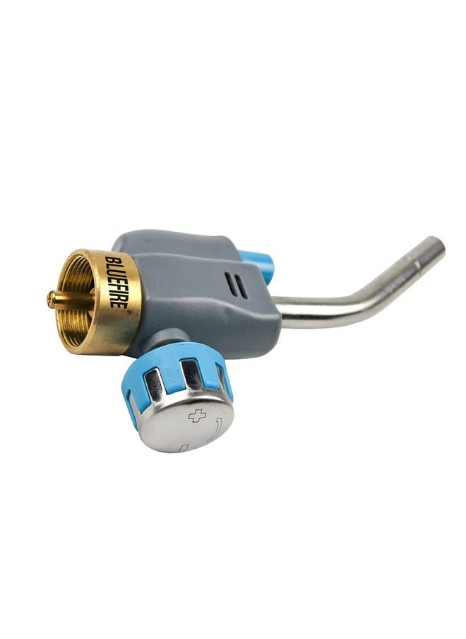 BlueFire - BLUEFIRE Trigger Start Gas Welding Torch Nozzle Head Full Metal Gas Knob Piezo Self Ignition Fuel by MAPP MAP PRO Propane Cylinder Soldering Brazing Triple-Point Flame - Image 1