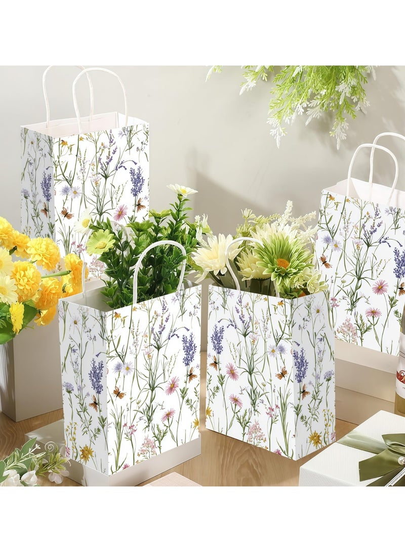 عالم البالونات عبوة من 10 أكياس هدايا ورقية بمقابض، أكياس تغليف هدايا، بالجملة، أكياس هدايا للحفلات، أكياس ورقية للتسوق من متاجر المواد الغذائية، أكياس هدايا لحفلات الزفاف وأعياد الميلاد وحفلات الكريسماس، أكياس حرفية لتجارة المواد الغذائية - Image 3