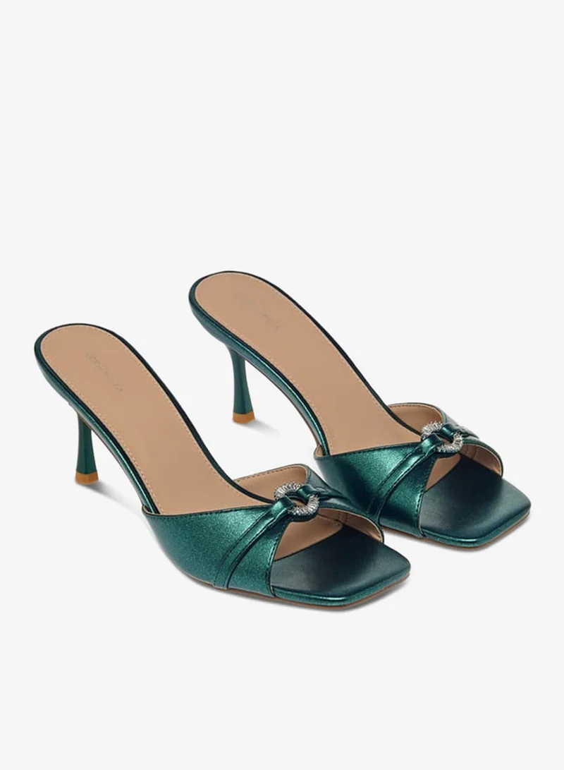 Flora Bella By Shoexpress Womens Embellished Slip-On Sandals With Stiletto Heels Ramadan Collection