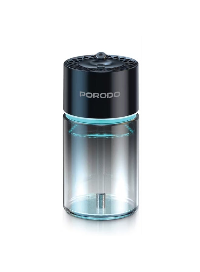 Porodo Valencia Smart Aroma Diffuse with Ambient Lighting, 120mL Bottle Capacity, 300mAh Battery Capacity, Type-C Charging Port, Smart Sensor, 5 Spray Modes - Black - Image 1