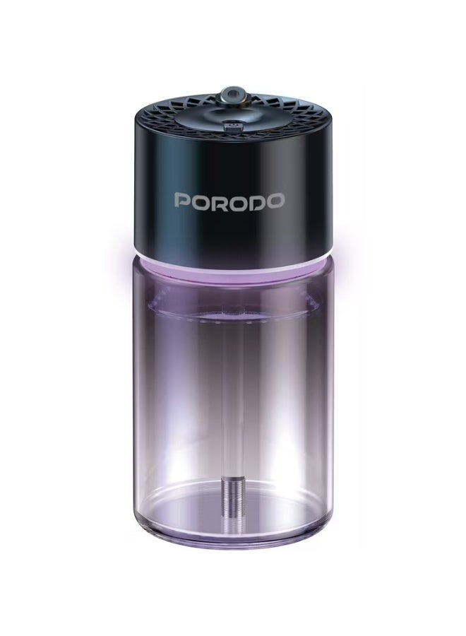 Porodo Valencia Smart Aroma Diffuse with Ambient Lighting, 120mL Bottle Capacity, 300mAh Battery Capacity, Type-C Charging Port, Smart Sensor, 5 Spray Modes - Black - Image 3