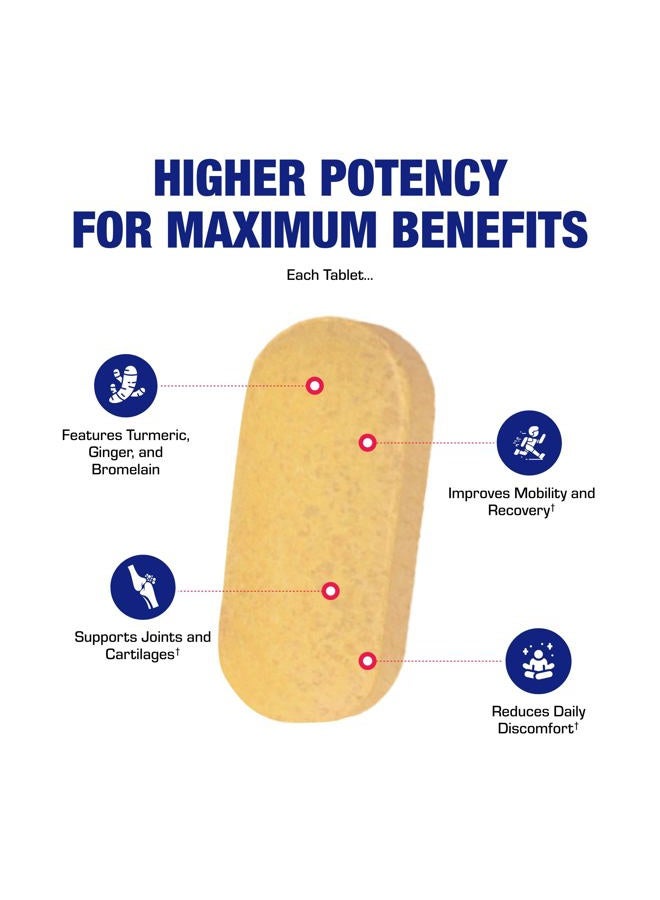 Anabolic Laboratories Pro Enz Joint Support Supplement - Clinical Formula Turmeric Boswellia Supplement for Joint & Cartilage Mobility and Comfort Support plus Eicosanoid Management with Proteolytic Enzymes (60 tablets) - Image 5