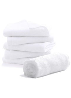 Pearl Coast Pack of 24 White Cotton Washcloths Set Premium Cotton, Premium Quality Face Cloths, Highly Absorbent and Super Soft  - Image 2
