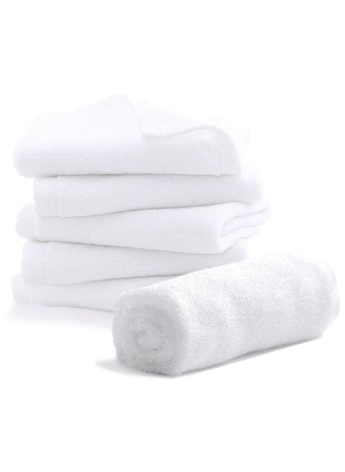 Pearl Coast Pack of 24 White Cotton Washcloths Set Premium Cotton, Premium Quality Face Cloths, Highly Absorbent and Super Soft  - Image 2