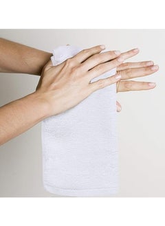 Pearl Coast Pack of 24 White Cotton Washcloths Set Premium Cotton, Premium Quality Face Cloths, Highly Absorbent and Super Soft  - Image 3