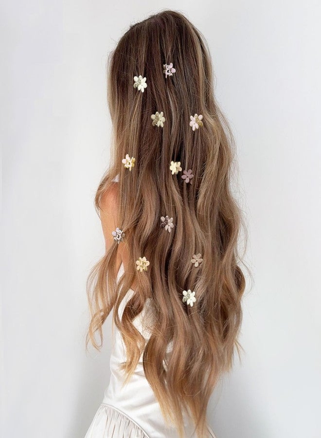 CHIROGRAPHY مجموعة مشابك شعر صغيرة على شكل زهور من CHIROGRAPHY، 100 قطعة، للنساء والفتيات | إكسسوارات شعر صغيرة غير لامعة | مشابك شعر صغيرة لطيفة على شكل فك، دبابيس شعر، ومشابك شعر صغيرة - Image 5