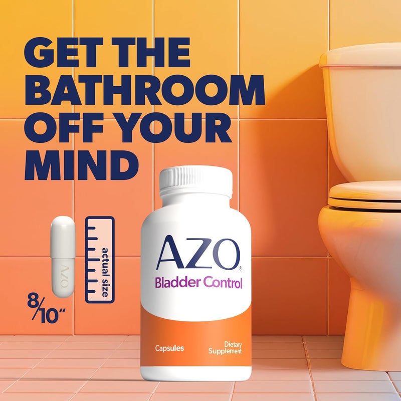 AZO Bladder Control with Go-Less Daily Supplement | Helps Reduce Occasional Urgency* | Helps reduce occasional leakage due to laughing, sneezing and exercise | 54 Count Capsules - Image 5