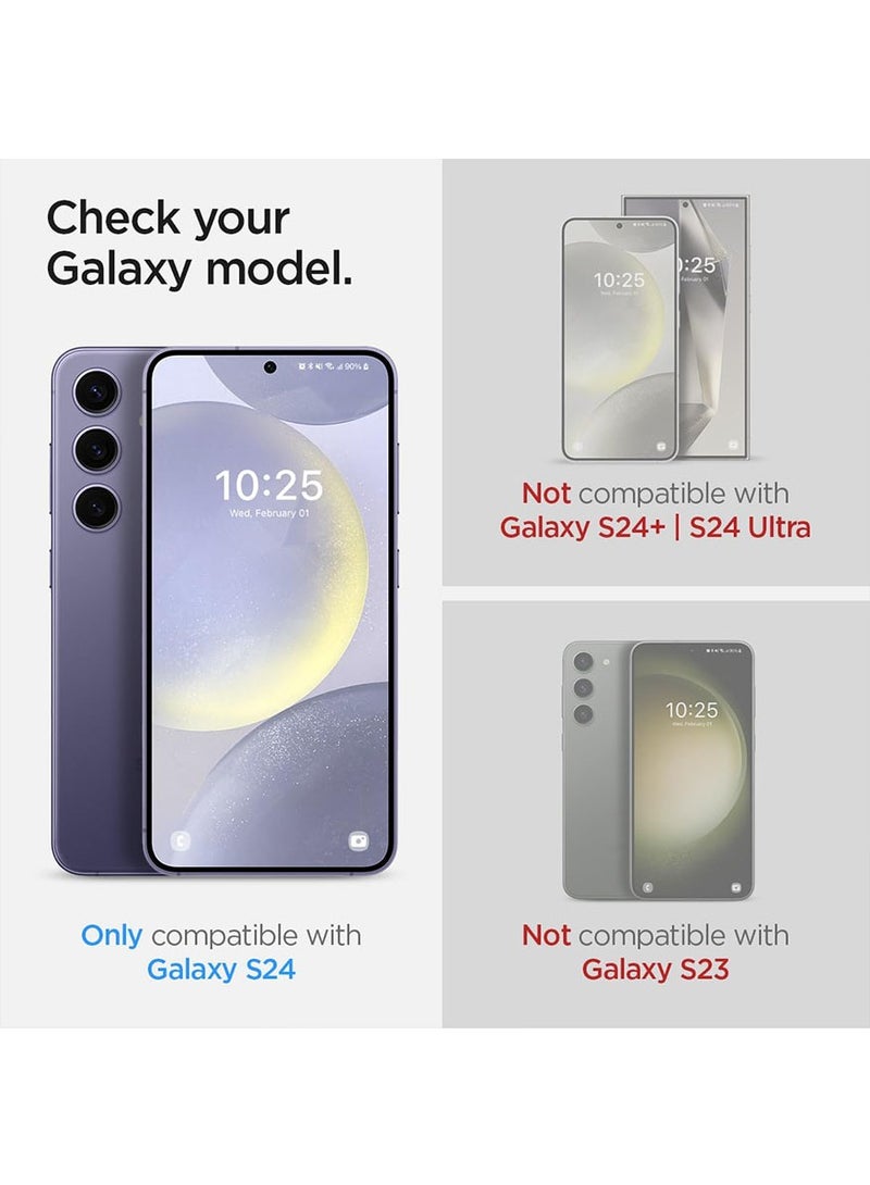 Spigen Glastr Ez Fit Optik Pro Samsung Galaxy S24 Camera Lens Protector [2 Pack] - Black - Image 2