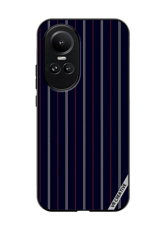 VR CREATIVE Protective Case Cover For Oppo Reno 10 Pro Strips Design Multicolour - Image 1