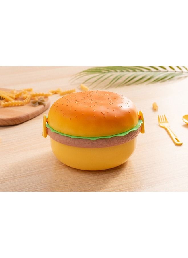 WEMART - Children's Multi-Layer Creative Hamburger Lunch Box Microwave Refrigerated - Image 1