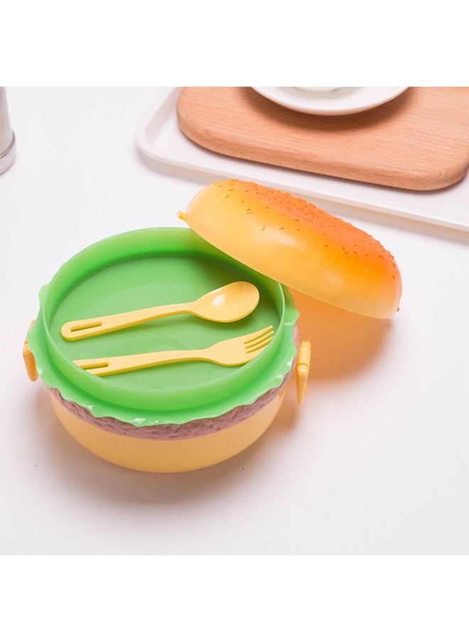 WEMART - Children's Multi-Layer Creative Hamburger Lunch Box Microwave Refrigerated - Image 1
