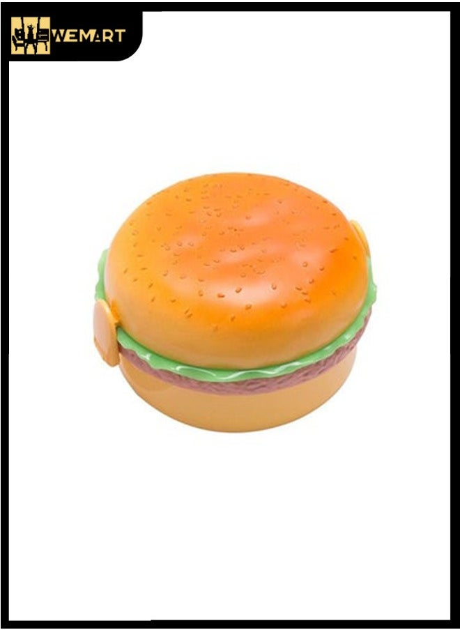 WEMART - Children's Multi-Layer Creative Hamburger Lunch Box Microwave Refrigerated - Image 1