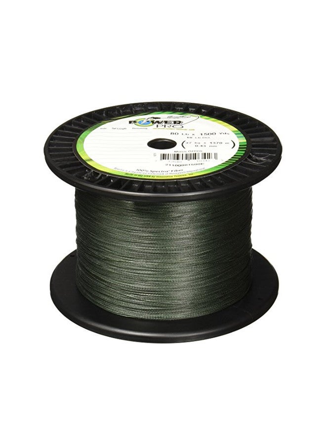 POWER PRO Spectra Fiber Braided Fishing Line, Moss Green, 300YD/65LB - Image 1