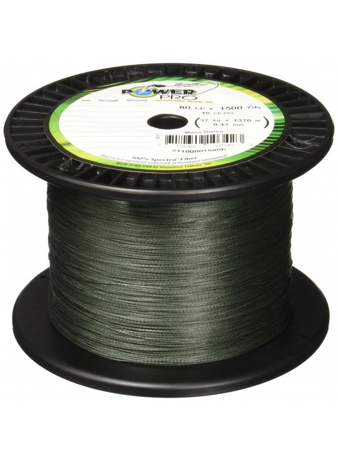 POWER PRO Spectra Fiber Braided Fishing Line, Moss Green, 300YD/65LB - Image 2