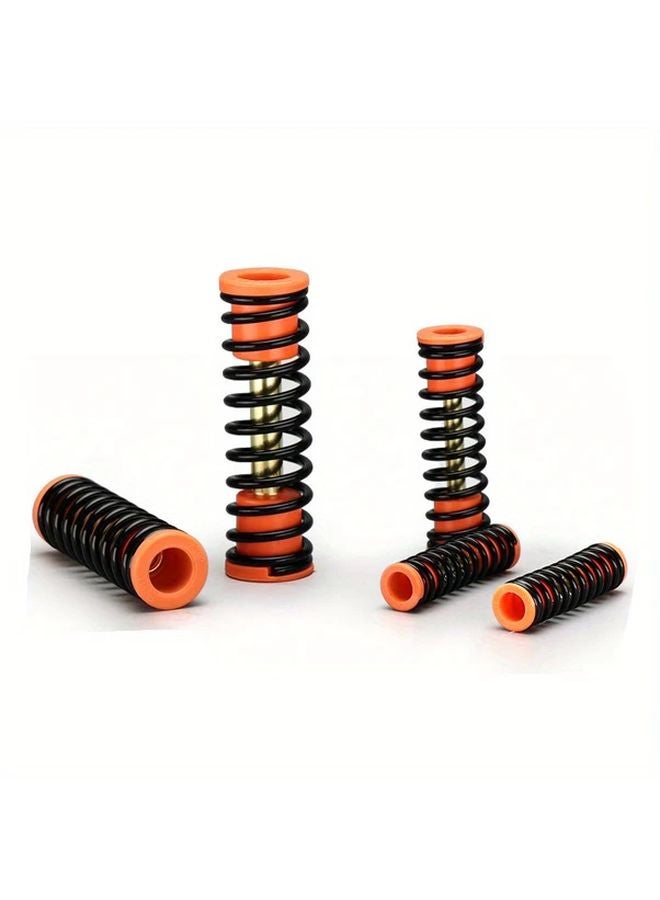 AT 63 Model Heavy Duty Shock Absorber Compression Spring 5PCS Orange Black Steel Coil - Image 2