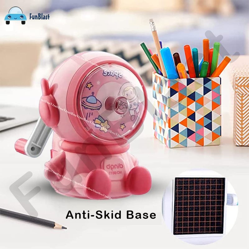 FunBlast FunBlast Sharpener for Kids Robot Pencil Sharpener Table Sharpener Machine Birthday Return Gift Pencil Cutter Machine Sharpeners for School Supply and Office Pink - Image 2