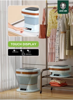 GREEN LION Foldable Mini Washing Machine 6L with 3 Working Modes and Drain Function / Portable / Low Noise Wash - Blue  - Image 5