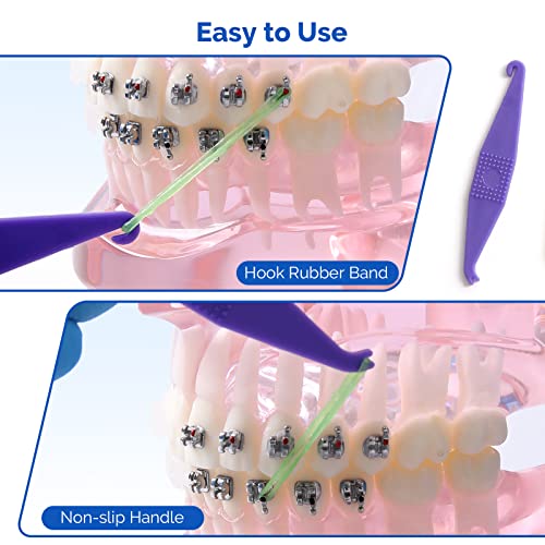 JMU Orthodontic Rubber Bands 1/4 Heavy, 500 Pack Intraoral Dental Elastics Bands, Non-Latex, Neon, Made in USA - Image 5